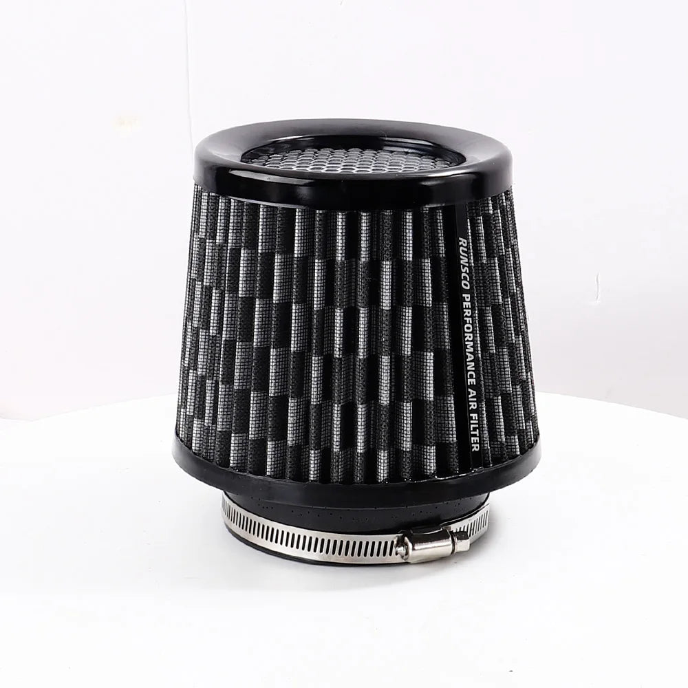 76MM 89MM 101MM High Flow Cold Cone Air Intake Filter 2.5inch 3inch 3.5inch Universal Car Air Filter Modification for Race Car