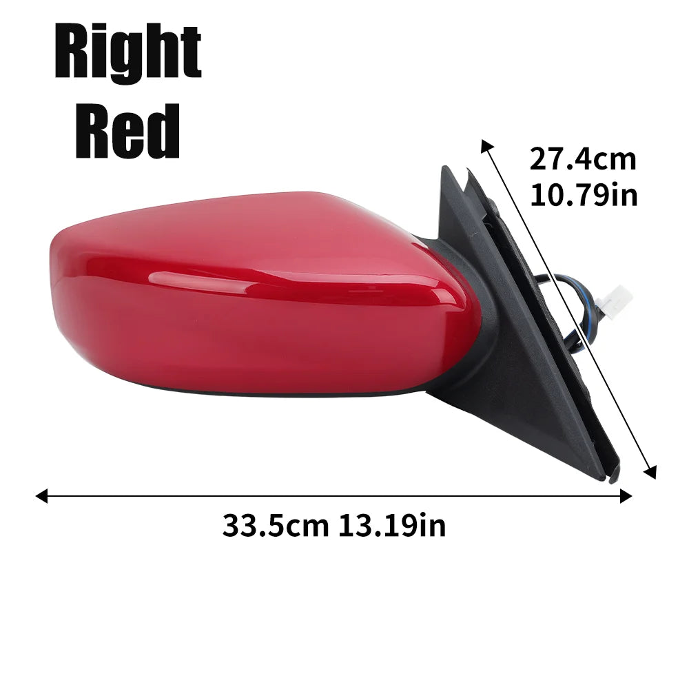 3 Pins Side Mirror Assembly For Nissan Altima 2013 2014 2015 2016-2018 US Version Non-Foldable Rearview Mirror Car Accessories