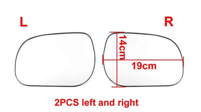 For Toyota RAV4 2009 2010 2011 2012 Car Accessories Rearview Side Mirrors Lens Door Wing Rear View Mirror Glass with Heating