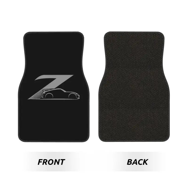 Gray Japanese Street-Race Floor Mats, 4-Piece Set