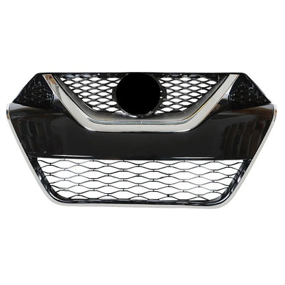 Front Bumper Grille Grill Kit For 2016-2017 Nissan Maxima Chrome + Black