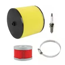 Air Oil Filter Spark Plug Kit For Honda FourTrax 300 TRX300 Rancher 350 Foreman 400 450  1988 1989 1990-2006 17254-HC5-900 HF113
