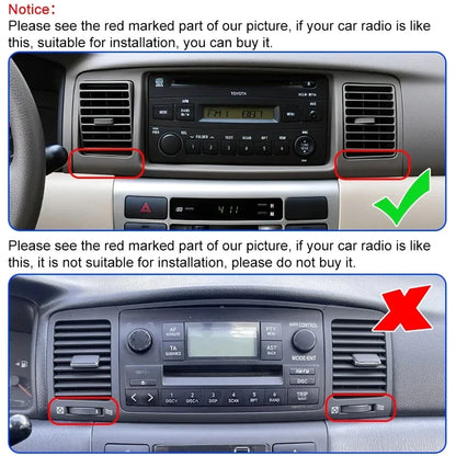 JIUYIN 9“ Android 15 Car Radio Stereo For Toyota Corolla E120 E130 2007-2012 Multimedia Player Navigation GPS Wireless Carplay