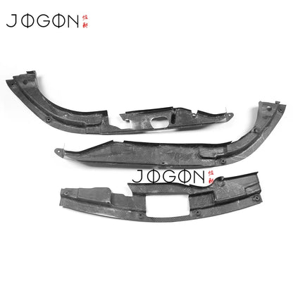 3Pcs Carbon Fiber For Acura Integra Type S 2023-2025 Car Engine Bay Side Bay Bonnet Panel & Radiator Cooling Plate Cover Trim