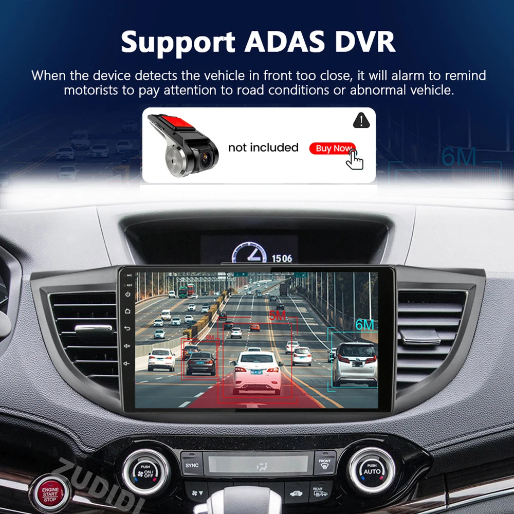Android 16 Car Radio for Honda CRV 2012 2013 2014 2015 CR-V Car Multimedia Stereo Video Audio Autoradio GPS Player Carplay