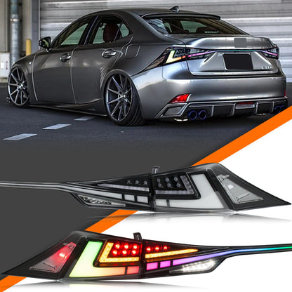 LED RGB Color-Change Tail Lights Assembly for Lexus IS250 IS350 IS300 IS200t ISF 2014-2020