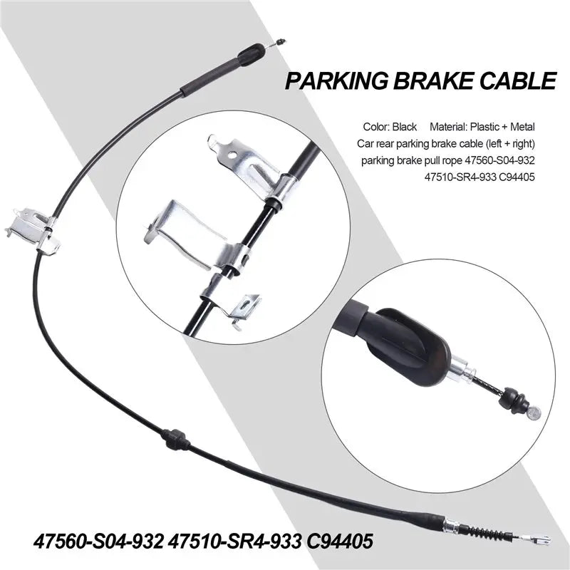 Parking Brake Cable Pair for Honda Civic 1994–1998 & Acura Integra 1992–2000