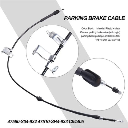 Parking Brake Cable Pair for Honda Civic 1994–1998 & Acura Integra 1992–2000