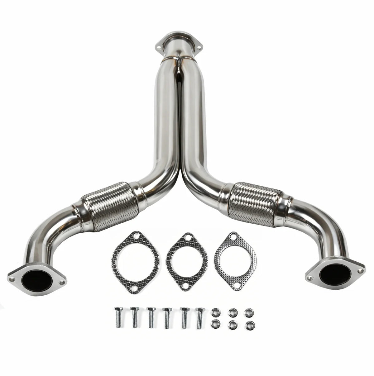 Stainless Steel Exhaust Y-Pipe Header Mid Pipe for 2003-2009 Nissan 350Z Z33 / Infiniti G35 V35 350GT VQ35DE Engine Direct Fit