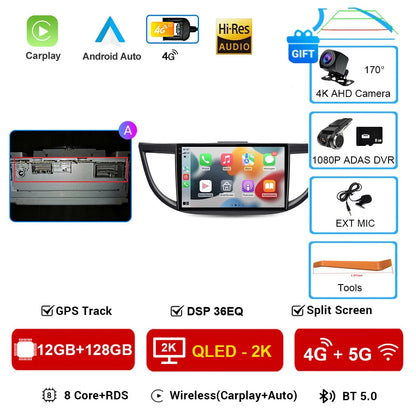 Android 16 Car Radio for Honda CRV 2012 2013 2014 2015 CR-V Car Multimedia Stereo Video Audio Autoradio GPS Player Carplay