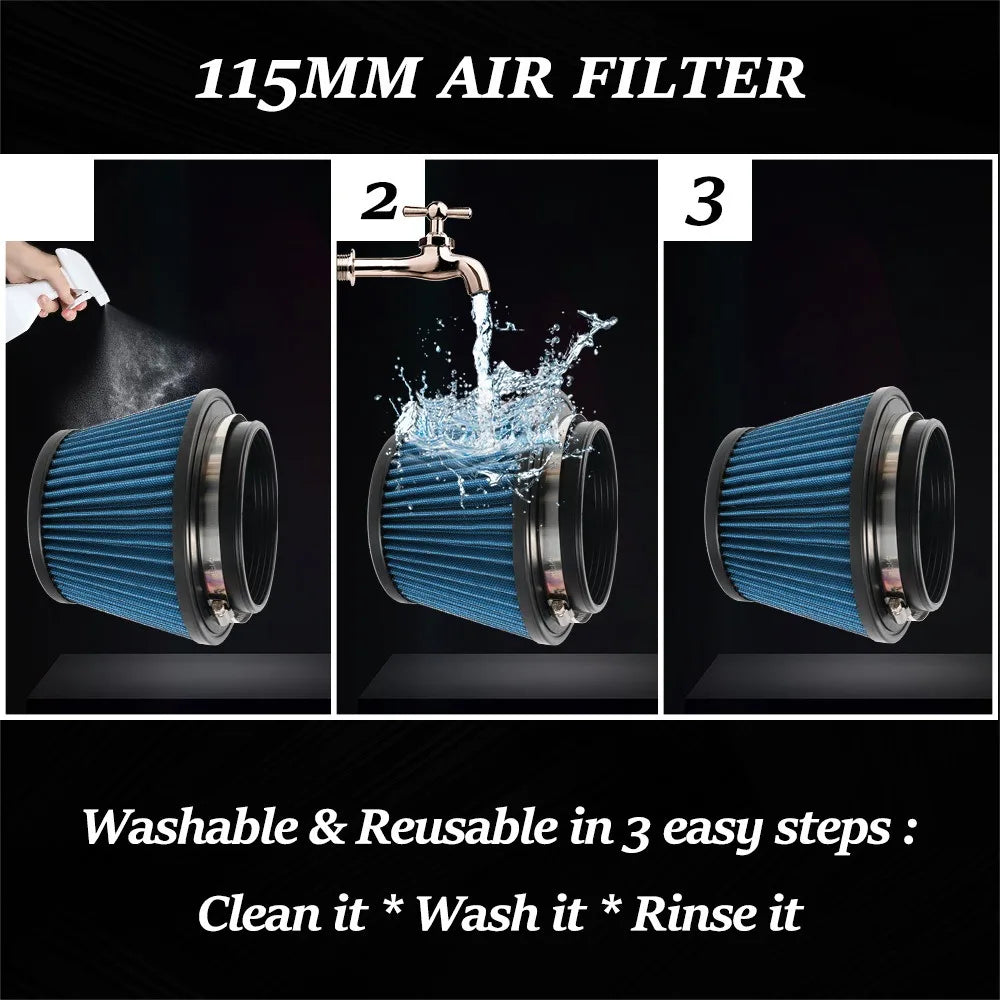 For Honda Civic 92-00 EK EG JDM Racing Car Air Intake Pipe Cold Air Intake Air Filter for Car