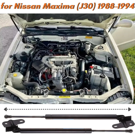 Qty(2) Hood Struts for Nissan Maxima 3rd (J30) Sedan 1988-1994 65470-85E00 65471-85E00 Front Bonnet Gas Springs Lift Support