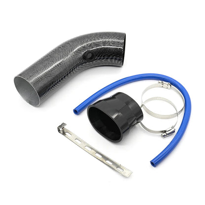 3"  76mm Universal Car Racing Cold Air Intake System Turbo Induction Pipe Tube Kit Cone High Flow Performace Air Filter Inlet