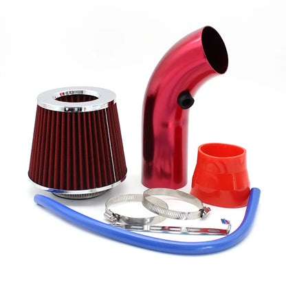 3"  76mm Universal Car Racing Cold Air Intake System Turbo Induction Pipe Tube Kit Cone High Flow Performace Air Filter Inlet