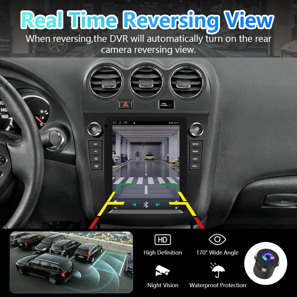 Vertical Screen 9.7'' For Nissan Altima 2008-2012 Carplay GPS Navigation Frame Car Radio Player Multimedia 4G WIFI BT Android