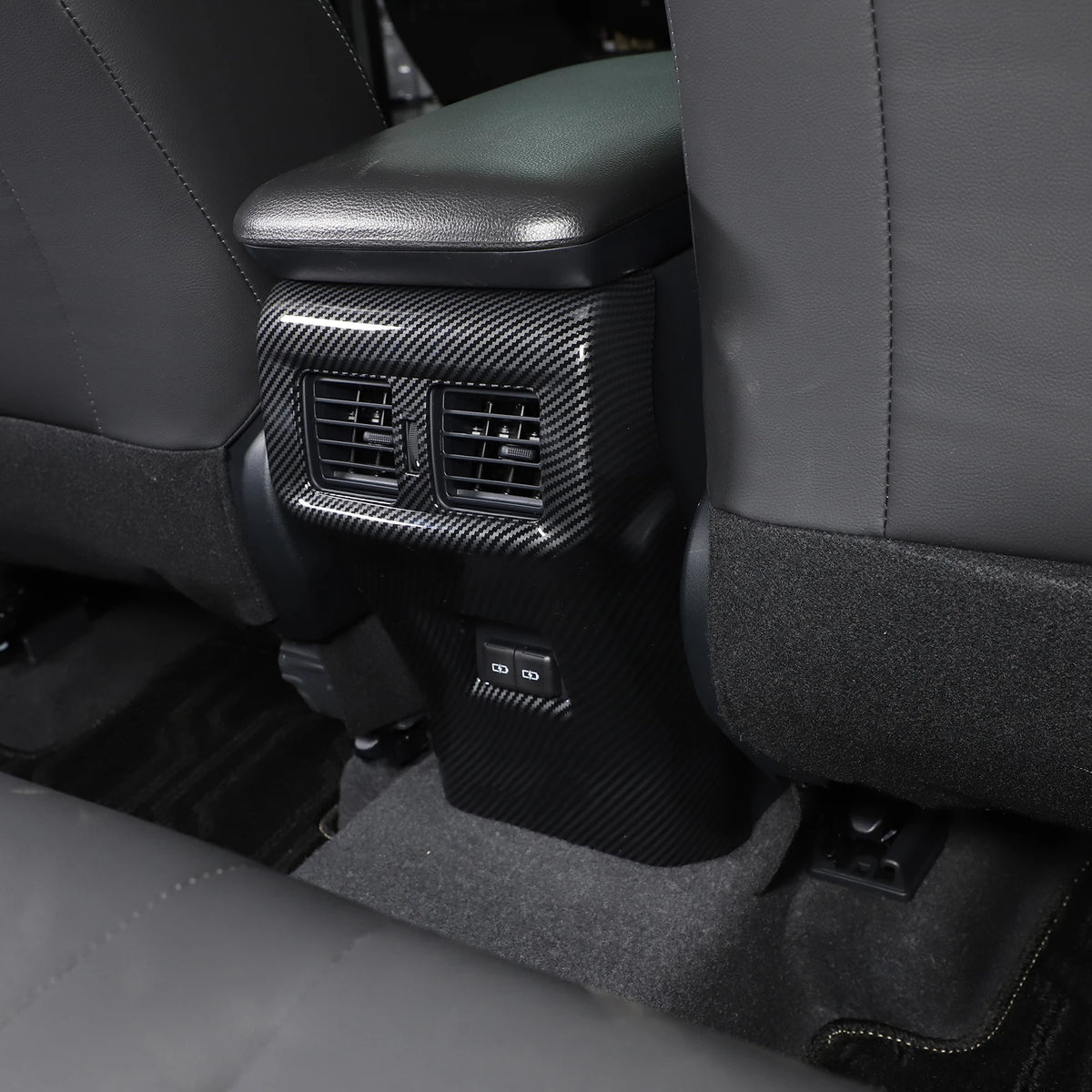 For Toyota RAV4 2020-2025 ABS Carbon Fiber Interior Kit Dashboard Console Gear Shift Panel Decoration Cover Trim Stickers