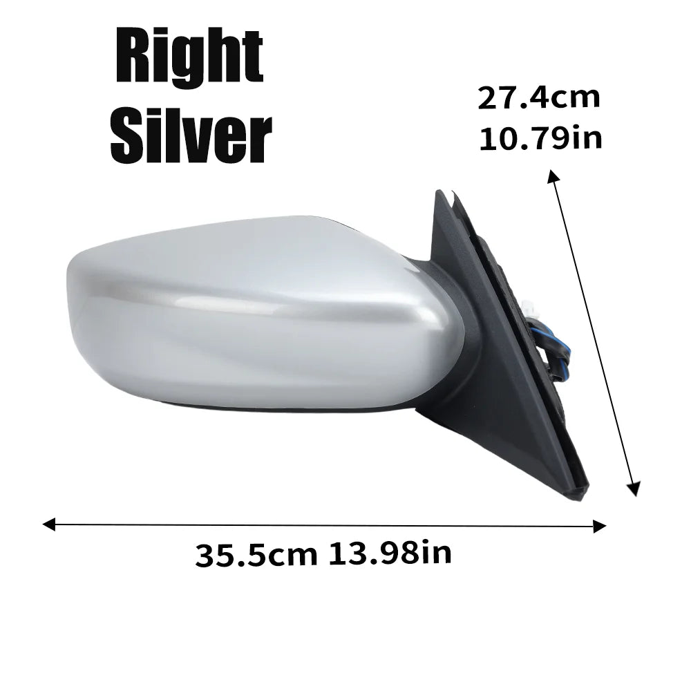 3 Pins Side Mirror Assembly For Nissan Altima 2013 2014 2015 2016-2018 US Version Non-Foldable Rearview Mirror Car Accessories