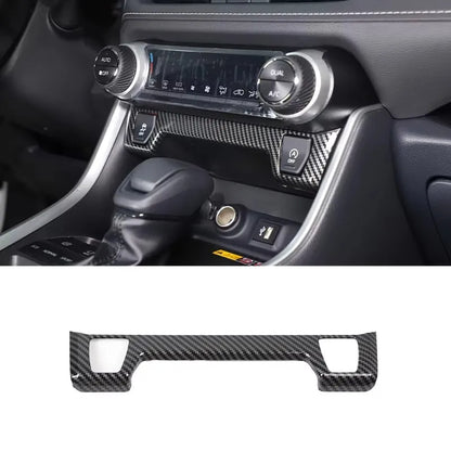 For Toyota RAV4 2020-2025 ABS Carbon Fiber Interior Kit Dashboard Console Gear Shift Panel Decoration Cover Trim Stickers