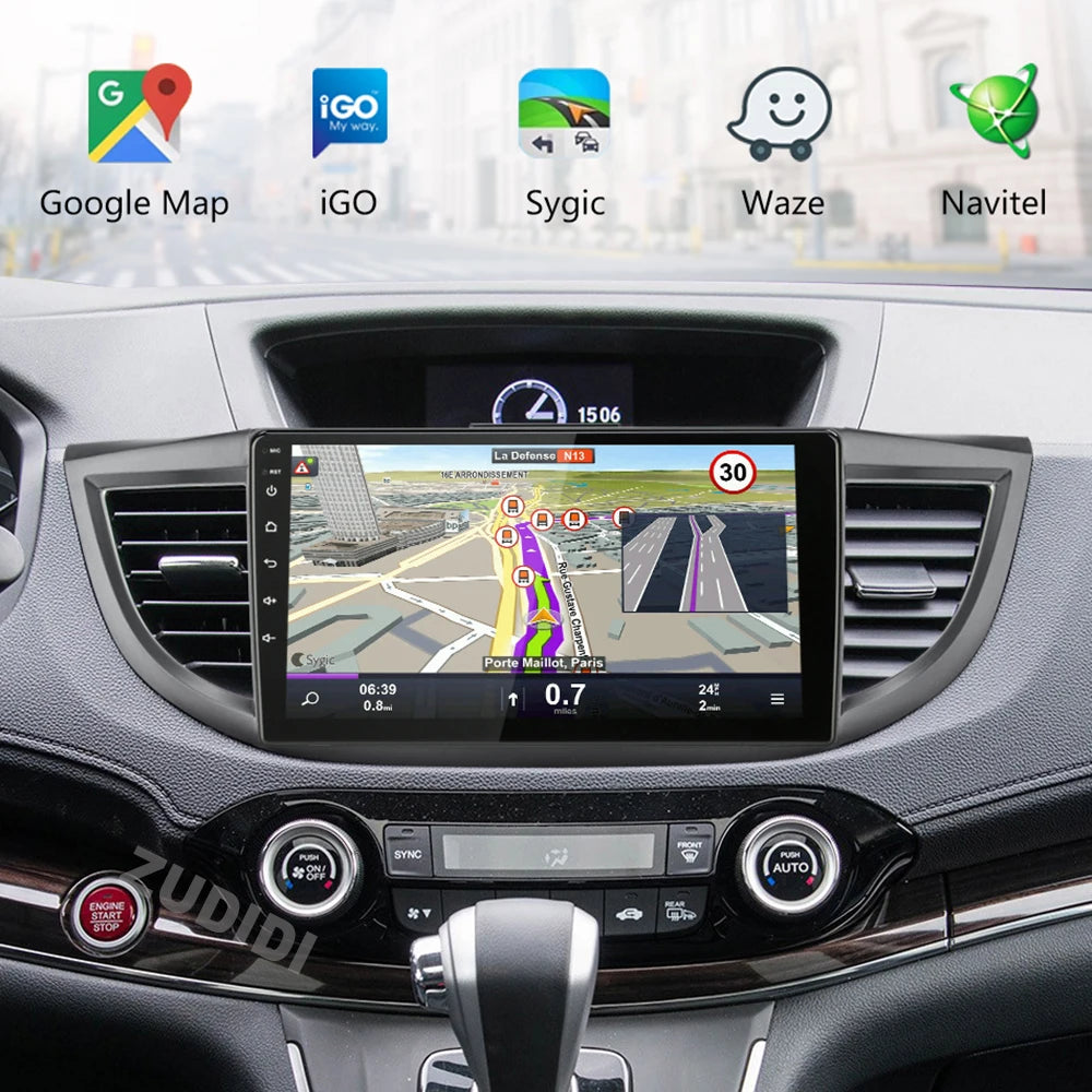 Android 16 Car Radio for Honda CRV 2012 2013 2014 2015 CR-V Car Multimedia Stereo Video Audio Autoradio GPS Player Carplay
