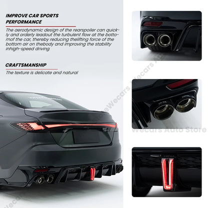 For Toyota 9th Camry 2024+ Rear Bumper Lip Sport Body Kits Yofer Style Rear Diffuser Exterior Upgrade Parts Car Accessories