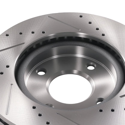 Front Vented Brake Rotors & Pads for Nissan Sentra / Versa 2007-2012 & Cube 2009-2014
