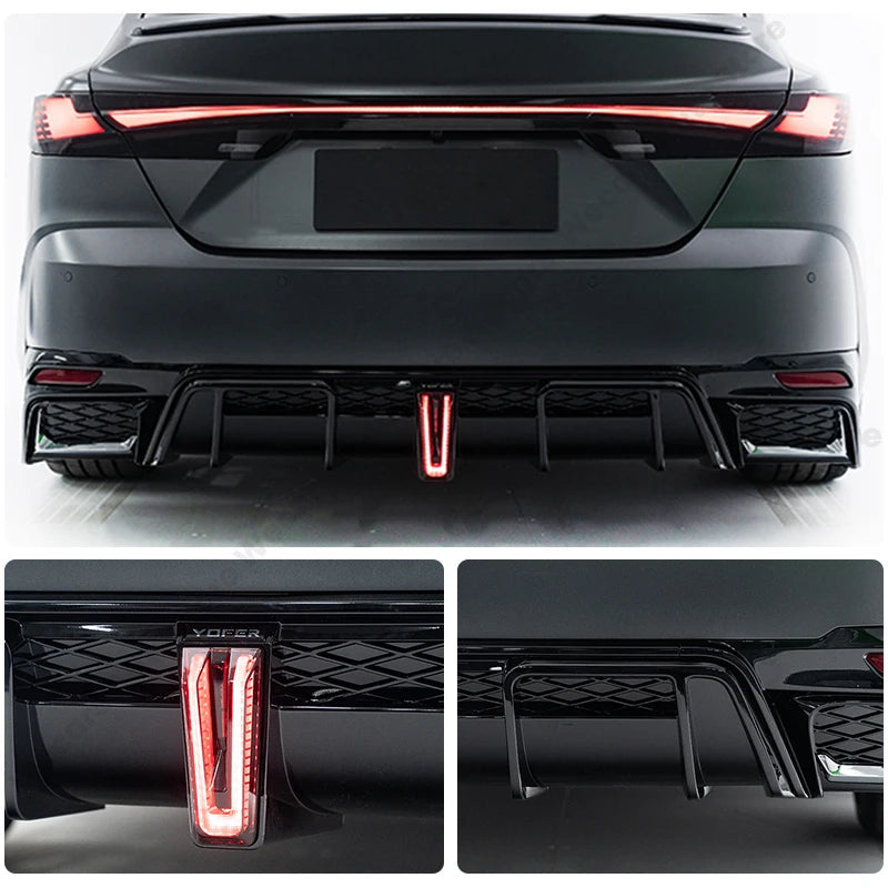 For Toyota 9th Camry 2024+ Rear Bumper Lip Sport Body Kits Yofer Style Rear Diffuser Exterior Upgrade Parts Car Accessories