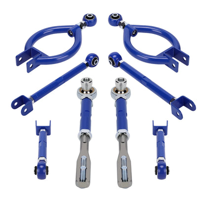 Adjustable Front Tension Rod+Rear Camber +Toe+Traction Arm For Nissan 240SX S13