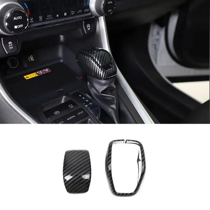 For Toyota RAV4 2020-2025 ABS Carbon Fiber Interior Kit Dashboard Console Gear Shift Panel Decoration Cover Trim Stickers