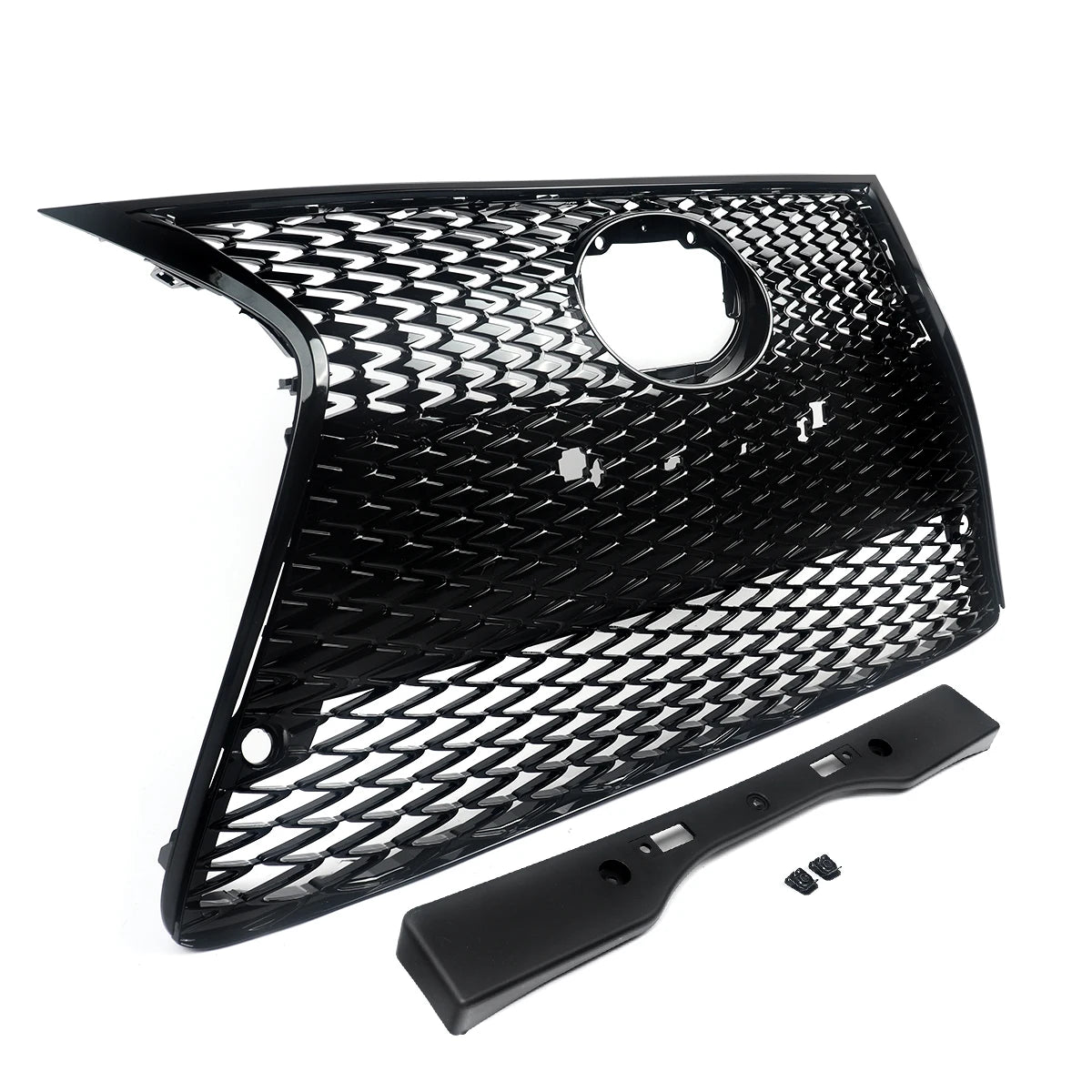 Front Bumper Centre Grill For Lexus IS250 IS300 IS350 IS200t F Sport 2014~2016 Honeycomb Mesh Upper Racing Grill Gloss Black ABS