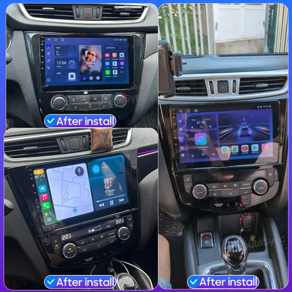 For Nissan Qashqai J11 X-Trail 3 T 32 2013 - 2017 Android 15 Car Multimedia Video CarPlay Auto Navigation GPS Radio Head Unit