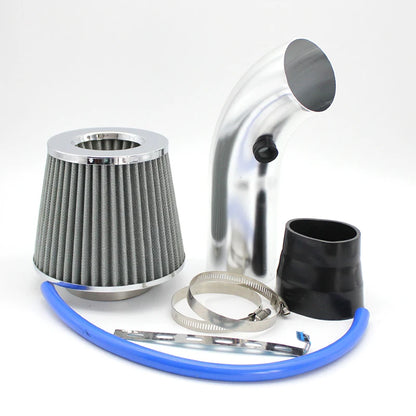 3"  76mm Universal Car Racing Cold Air Intake System Turbo Induction Pipe Tube Kit Cone High Flow Performace Air Filter Inlet
