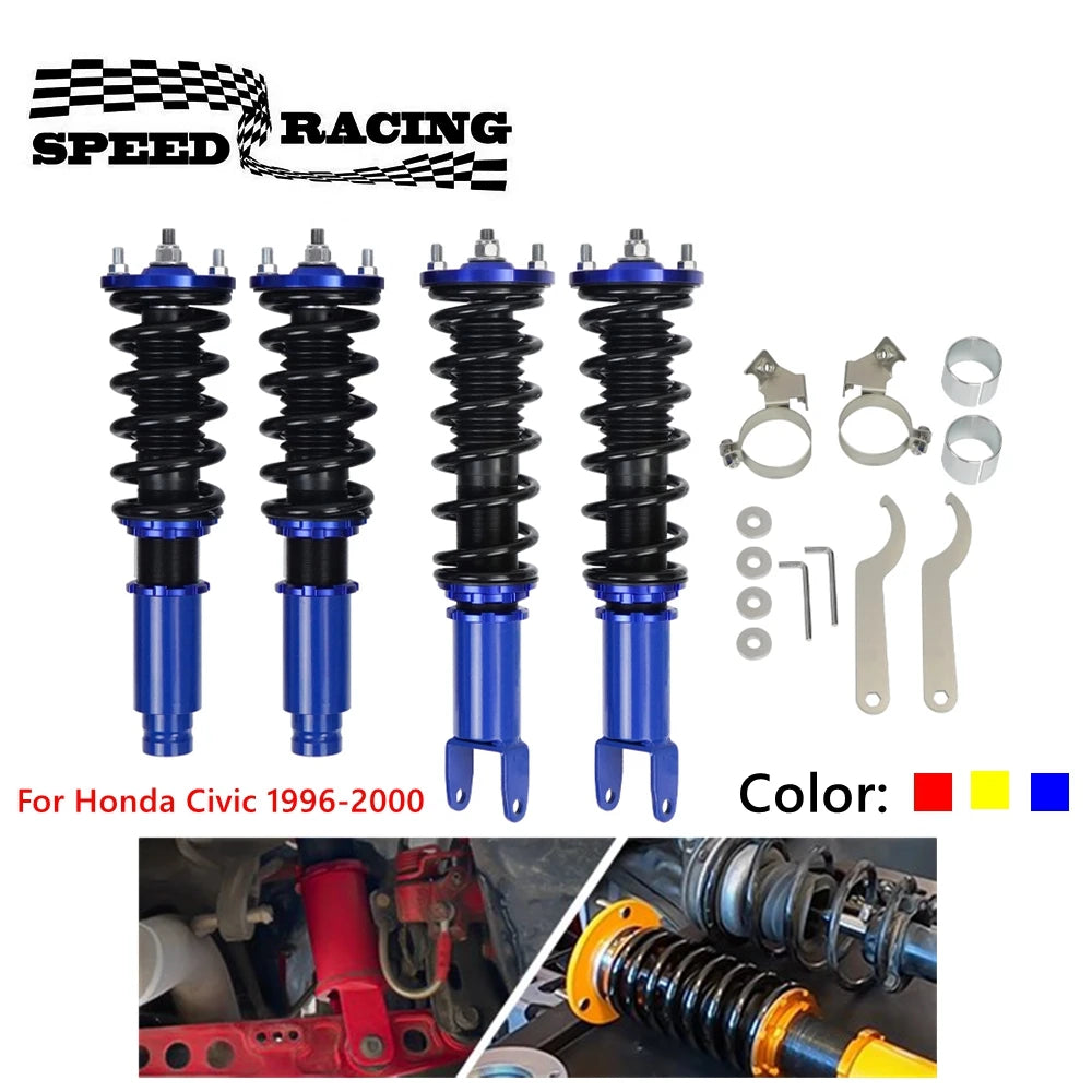 Adjustable Height Coilovers Suspension Kit for Honda Civic 1996-2000
