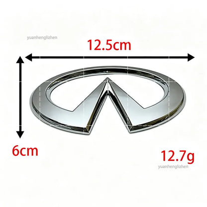 12.5x6cm ABS Rear Trunk Emblem Refit Badge For Infiniti Q50 FX35 Q30 G37 Q70 QX70 G35 Q60 QX50 QX60 QX80 Exterior Accessories