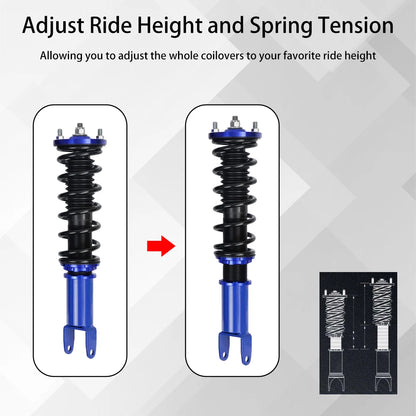 Adjustable Height Coilovers Suspension Kit for Honda Civic 1996-2000