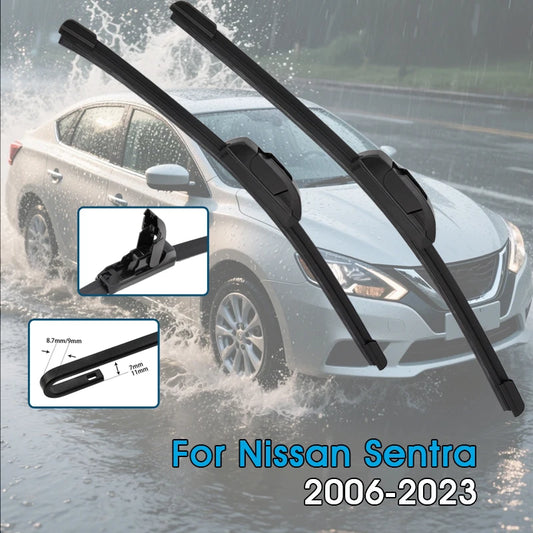 Front Windshield Wiper Blades – Nissan Sentra B16, B17 & B18 (2-Piece Set)