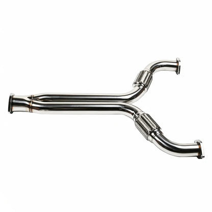 Stainless Steel Exhaust Y-Pipe Header Mid Pipe for 2003-2009 Nissan 350Z Z33 / Infiniti G35 V35 350GT VQ35DE Engine Direct Fit