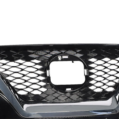 Grille Bumper For 2019-2021 Nissan Maxima Front Plastic Black Chrome Durable