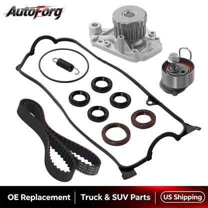 TBK312 Engine Timing Belt Kit with Water Pump Valve Cover Gasket Set For Honda Civic For Acura EL 2001-2005