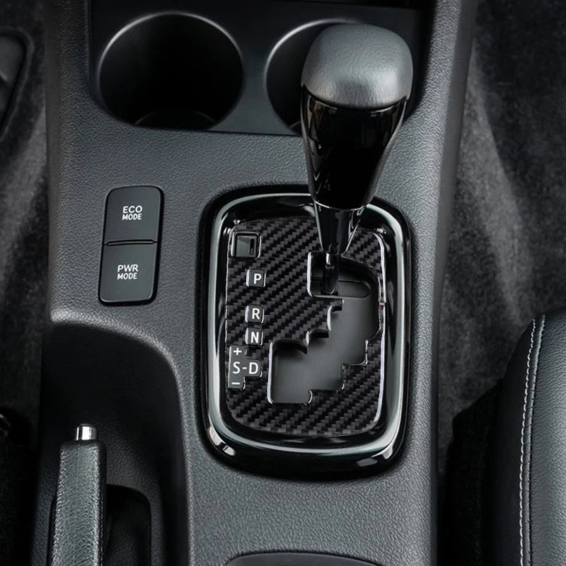 For Toyota Hilux 2015-2021 Carbon Fiber Central Control Gear Shift Indicator Panel Trim Cover Car Interior Decorative Stickers