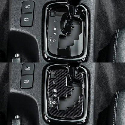 For Toyota Hilux 2015-2021 Carbon Fiber Central Control Gear Shift Indicator Panel Trim Cover Car Interior Decorative Stickers