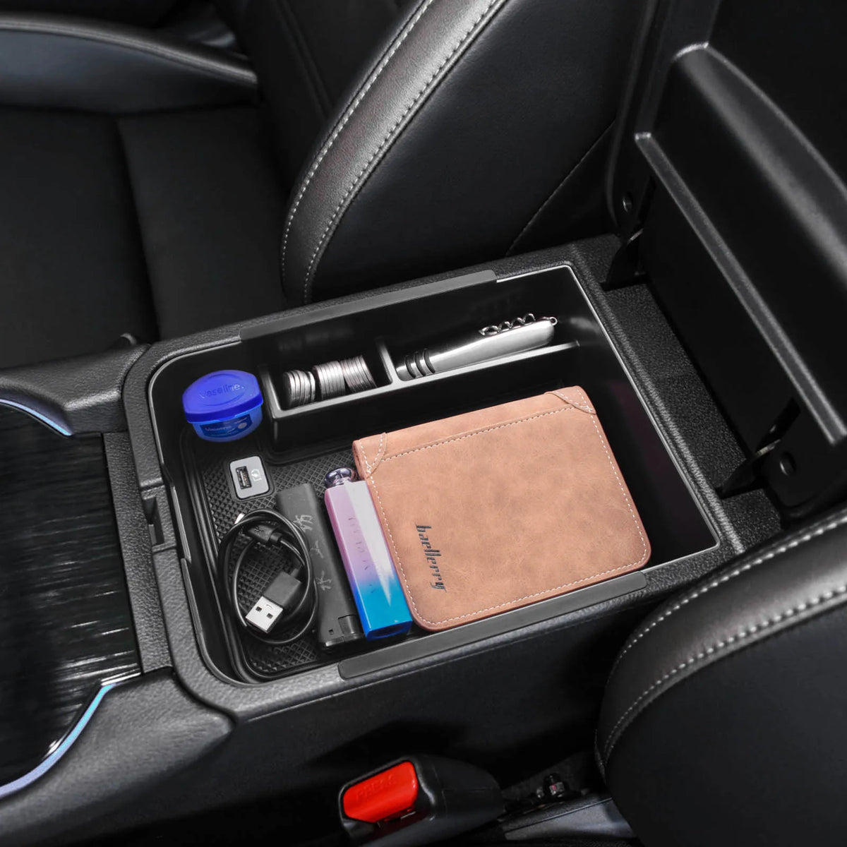 Center Console Organizer Tray for Nissan Sentra 2020–2024 – Black