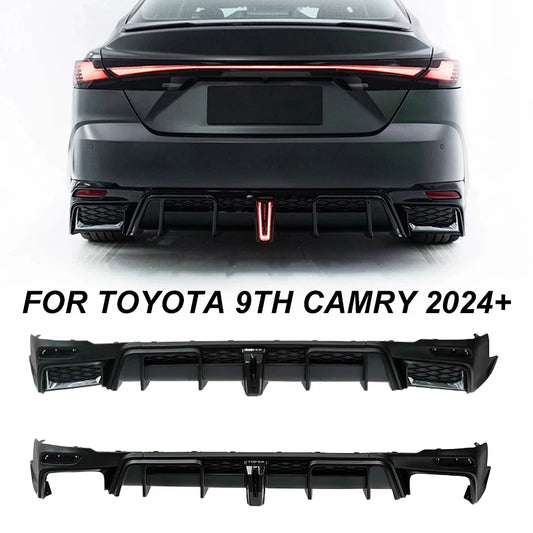 For Toyota 9th Camry 2024+ Rear Bumper Lip Sport Body Kits Yofer Style Rear Diffuser Exterior Upgrade Parts Car Accessories