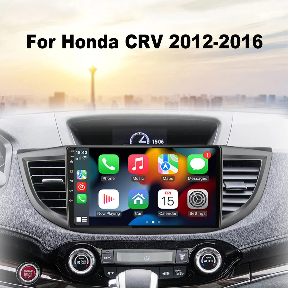 Android 16 Car Radio for Honda CRV 2012 2013 2014 2015 CR-V Car Multimedia Stereo Video Audio Autoradio GPS Player Carplay