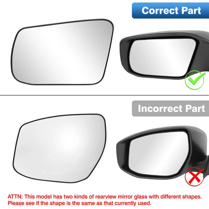 Heated Side Mirror Glass Rearview Mirror for Nissan Altima Sentra 2013 2014 2015 2016 2017 2018 USA Model 963663TH0A 963653TH0A