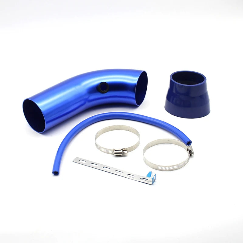 3"  76mm Universal Car Racing Cold Air Intake System Turbo Induction Pipe Tube Kit Cone High Flow Performace Air Filter Inlet