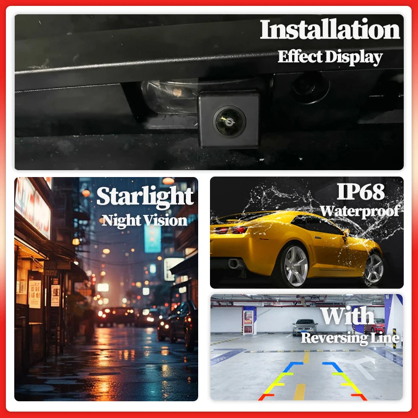 CCD HD Waterproof Fisheye Lens 140° Car Reversing Rear View Camera For Nissan Juke F15 2010~2019 X-Trail T31 2007~2012 2013