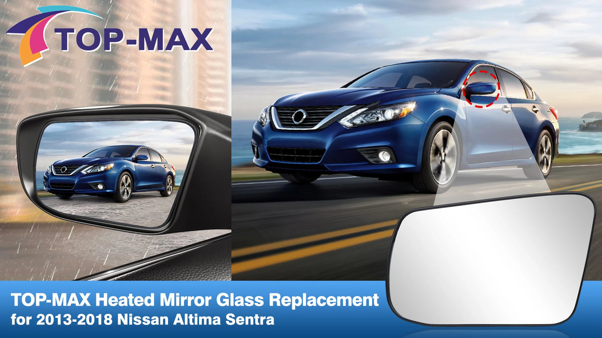Heated Side Mirror Glass Rearview Mirror for Nissan Altima Sentra 2013 2014 2015 2016 2017 2018 USA Model 963663TH0A 963653TH0A