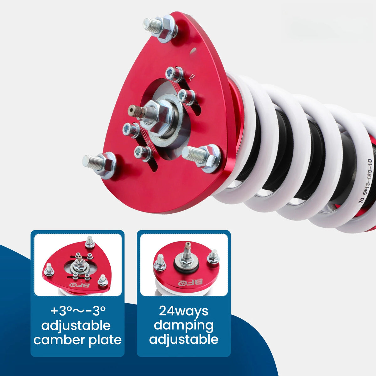 24-Way Adjustable Coilovers Suspension Kit for Honda Accord Coupe 2013-2017