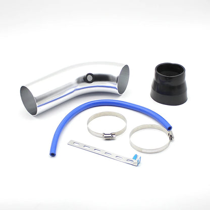 3"  76mm Universal Car Racing Cold Air Intake System Turbo Induction Pipe Tube Kit Cone High Flow Performace Air Filter Inlet