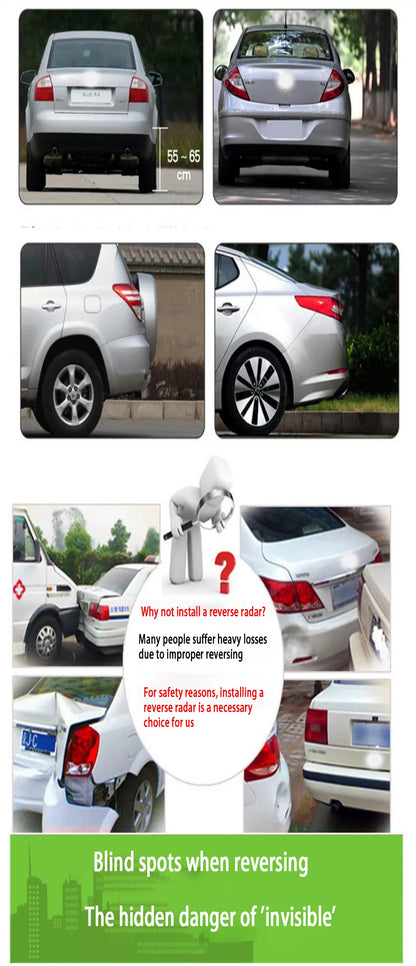 ZJCGO Parking Sensor Kit Car Parktronic Backlight Reverse Radar Monitor System for Honda CR-V CRV 2017 2018 2019 2020 2021 2022